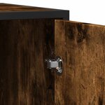 vidaXL Buffet chêne fumé 94x35x76 cm bois d'ingénierie
