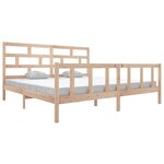 vidaXL Cadre de lit sans matelas bois massif 200x200 cm