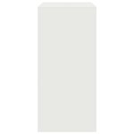 vidaXL Buffet blanc 67x39x83 cm acier
