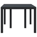 vidaXL Table de jardin pour repas Anthracite 150 x 100 x 73 cm