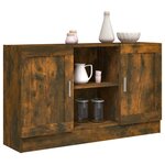 vidaXL Buffet Chêne fumé 120x30 5x70 cm Bois d'ingénierie
