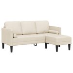 vidaXL Ensemble de Canapés avec coussin 2 Pièces Lin Polyester