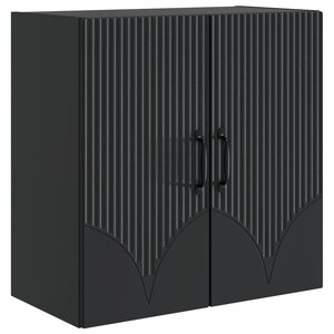 vidaXL Armoire Murale 59 x 31 x 60 cm Bois d'ingénierie Noir