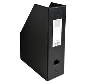 Porte revue Dos 100mm PVC Noir EXACOMPTA