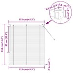 vidaXL Store de Fenêtre avec des rideaux Gris foncé Aluminium