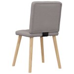 vidaXL Chaises à manger lot de 4 taupe tissu