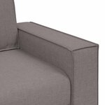 vidaXL Canapé 2 places Taupe 140 cm Tissu
