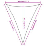 vidaXL Voile d'ombrage 160 g/m² Taupe 4x5x5 m PEHD