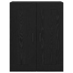 vidaXL Meuble mural Chêne noir 69 5 x 34 x 90 cm Bois d'ingénierie