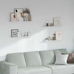 vidaXL Étagère Murale avec étagère 4 Pièces Marbre blanc 80 x 9 x 3 cm