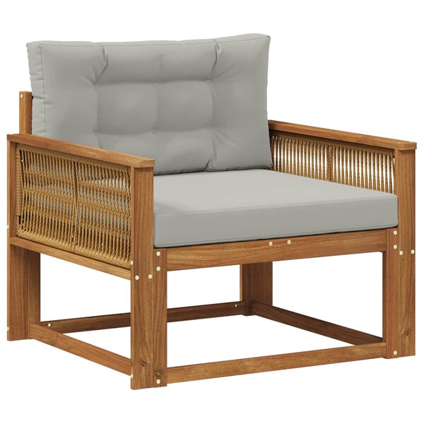 vidaXL Sofa de milieu extérieur Bois d'Acacia Massif Naturel