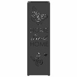 vidaXL Porte-parapluie Noir 15 5 x 15 5 x 49 cm Acier