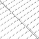 vidaXL Grille de barbecue Argent 40 x 35 cm Acier inoxydable