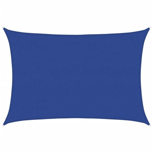 vidaXL Voile d'ombrage 160 g/m² rectangulaire bleu 4x5 m PEHD