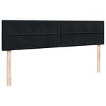 VidaXL Cadre de lit ottoman avec matelas noir 180x200cm velours
