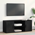 vidaXL Meuble TV Chêne noir 100 x 35 x 40 cm Bois d'ingénierie