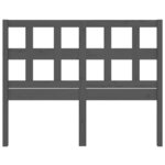 vidaXL Tête de lit Gris 145 5x4x100 cm Bois massif de pin