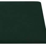 vidaXL Panneaux muraux 12 Pièces Vert foncé 30x15 cm Velours 0 54 m²