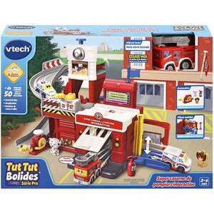 Vtech 80-543005-005 - Tut Tut Bolides Série Pro Super Caserne de Pompiers Interactive