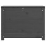 vidaXL Boîte de rangement Gris 60x32x45 5 cm Bois massif de pin