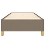 vidaXL Cadre de lit sans matelas taupe 90x200 cm tissu