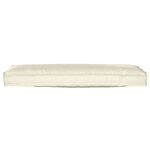 vidaXL Coussin Pallet pour banc crème 120x40x8 cm tissu Oxford