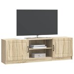 vidaXL Meuble TV Chêne Sonoma 150 x 31 x 47 cm Bois d'ingénierie