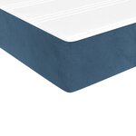 vidaXL Sommier à lattes de lit avec matelas Bleu foncé 100x200 cm