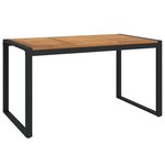 Ensemble de Salle à Manger de Jardin vidaXL 5 Pièces Gris Poly Rattan Acacia