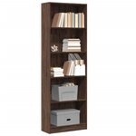 vidaXL Bibliothèque chêne marron 60x24x176 cm bois d'ingénierie