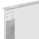 vidaXL Tête de lit Gris béton 75 cm Bois d'ingénierie