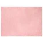 vidaXL Tapis en Fourrure Synthétique de Lapin Olite Rose 200 x 280 cm