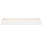 vidaXL Cadre de lit sans matelas blanc bois massif 90x190 cm