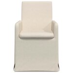 vidaXL Chaises de salle à manger 2 Pièces Beige 57 x 67 x 95 cm Lin