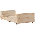 vidaXL Cadre de lit sans matelas 90x200 cm bois de pin massif