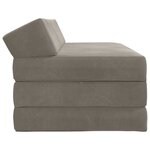 vidaXL Canapé-lit pliable Gris clair 120 x 60 x 49 cm Tissu