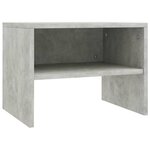 vidaXL Tables de chevet 2 Pièces Gris béton 40x30x30 cm Bois ingénierie
