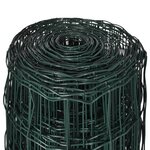 vidaXL Clôture euro Acier 10 x 1 0 m Vert