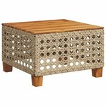 vidaXL Salon de jardin avec coussins 8 Pièces beige résine tressée