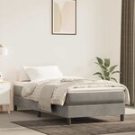 vidaXL Matelas de lit à ressorts ensachés 100x220x20 cm velours
