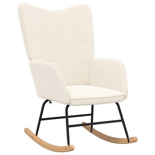 vidaXL Fauteuil relaxant Crème 61 x 78 x 98 cm tissu