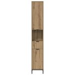 vidaXL Cabinet de salle de bain Chêne artisanal 31 5 x 33 x 190 cm