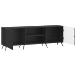 vidaXL Meuble TV 150 x 31 x 50 cm Noir Bois d'ingénierie