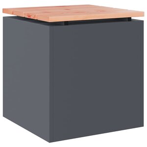 vidaXL Banc de jardin Anthracite 40 x 40 x 43 cm Acier