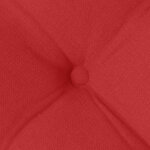 vidaXL Coussins de siège 4 Pièces Rouge 40 x 40 x 6 cm tissu