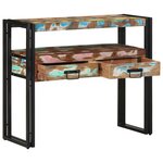 Tables d'appoint vidaXL Multicolores 90x33x75 cm en bois de récupération et métal