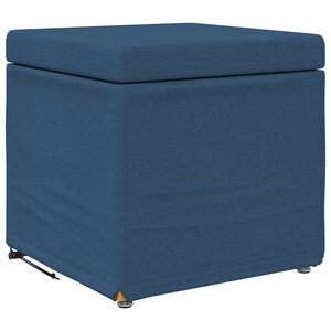 vidaXL Tabouret Bleu 41 x 41 x 40 cm Tissu et bois stratifié