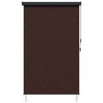 vidaXL Store enrouleur Marron 180 x 250 cm Tissu et Aluminium