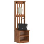 vidaXL Portemanteau SANDNES 45x40x159 5 cm bois massif pin