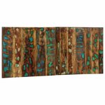 vidaXL Tête de lit multicolore 120 cm bois massif récupération